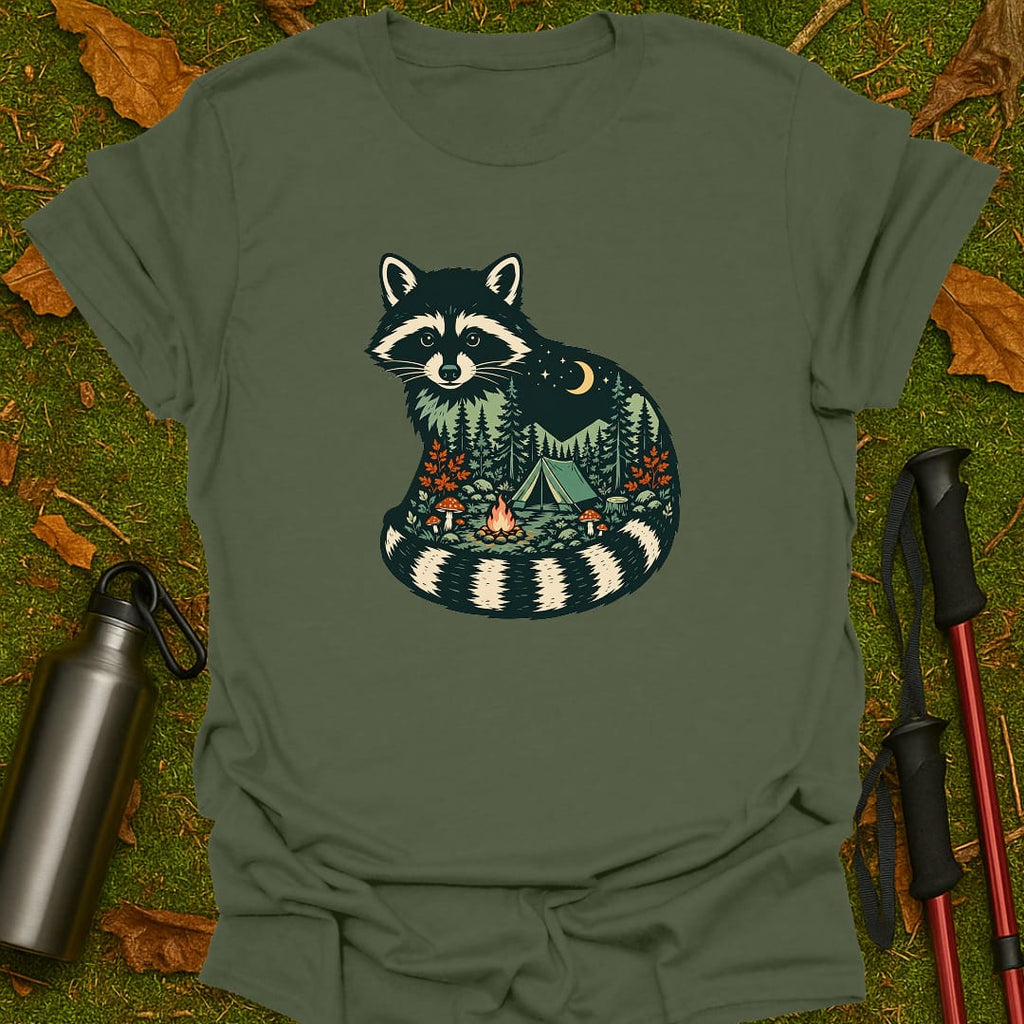 Raccoon Campfire T-Shirt
