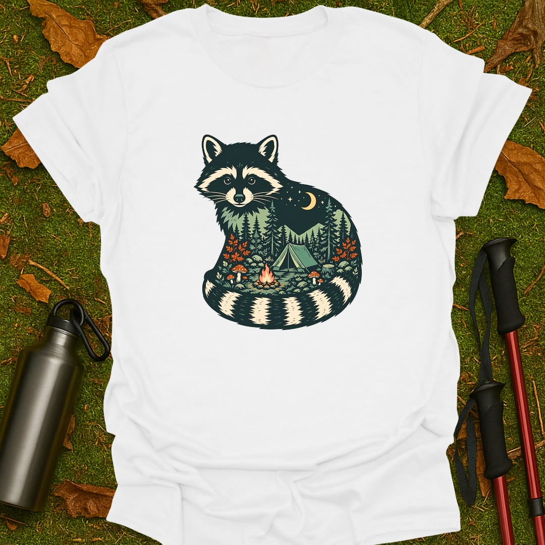 Raccoon Campfire T-Shirt
