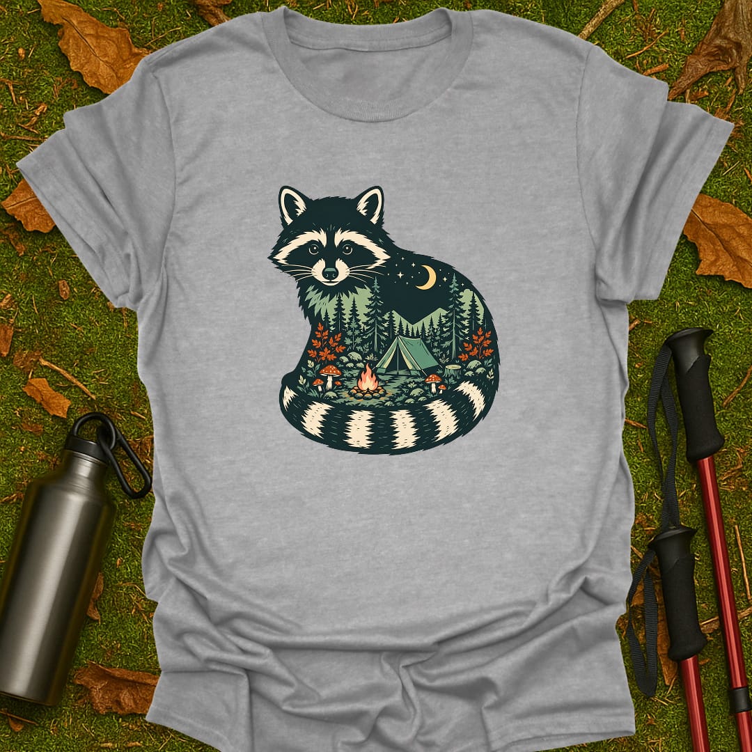 Raccoon Campfire T-Shirt