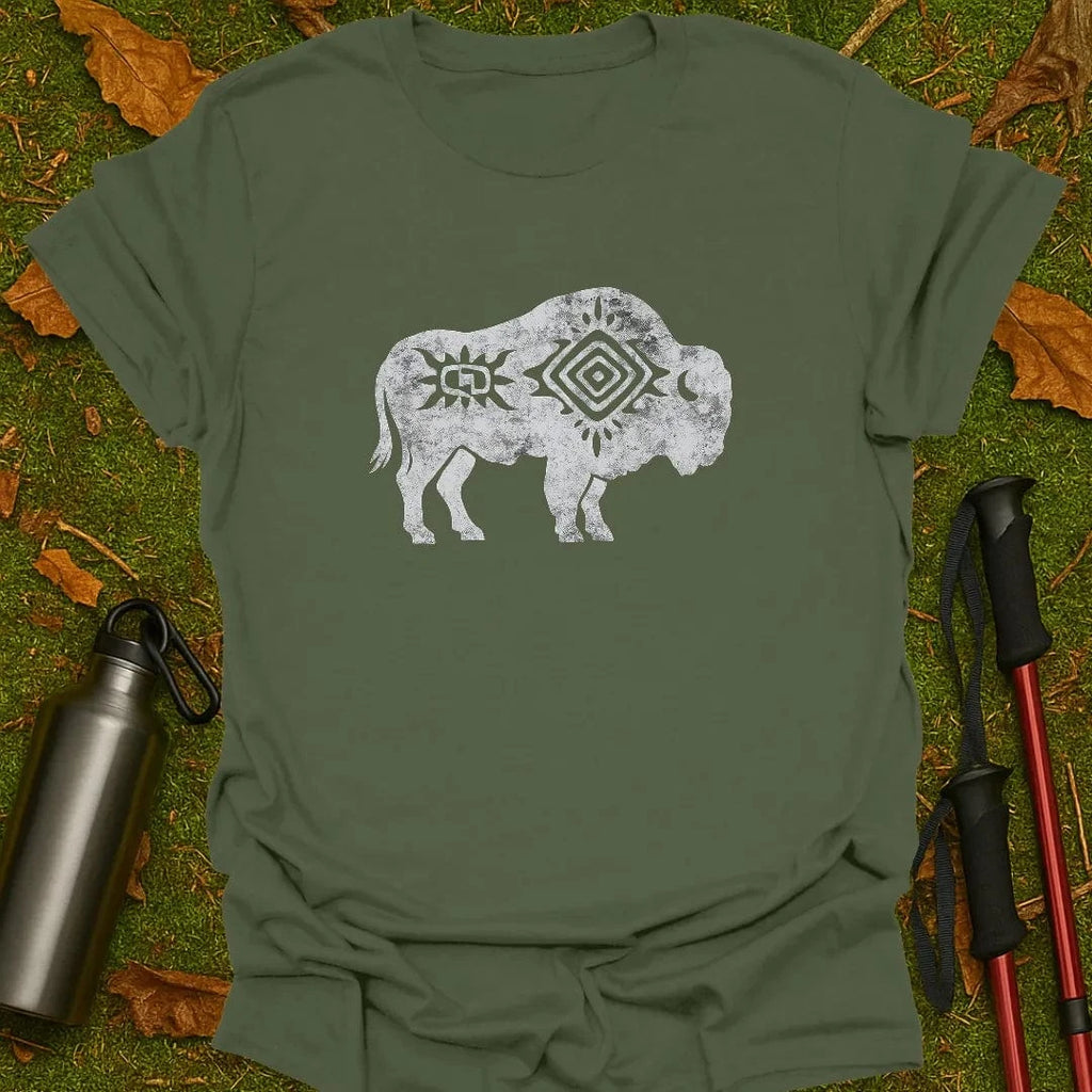 Tribal Bison T-shirt