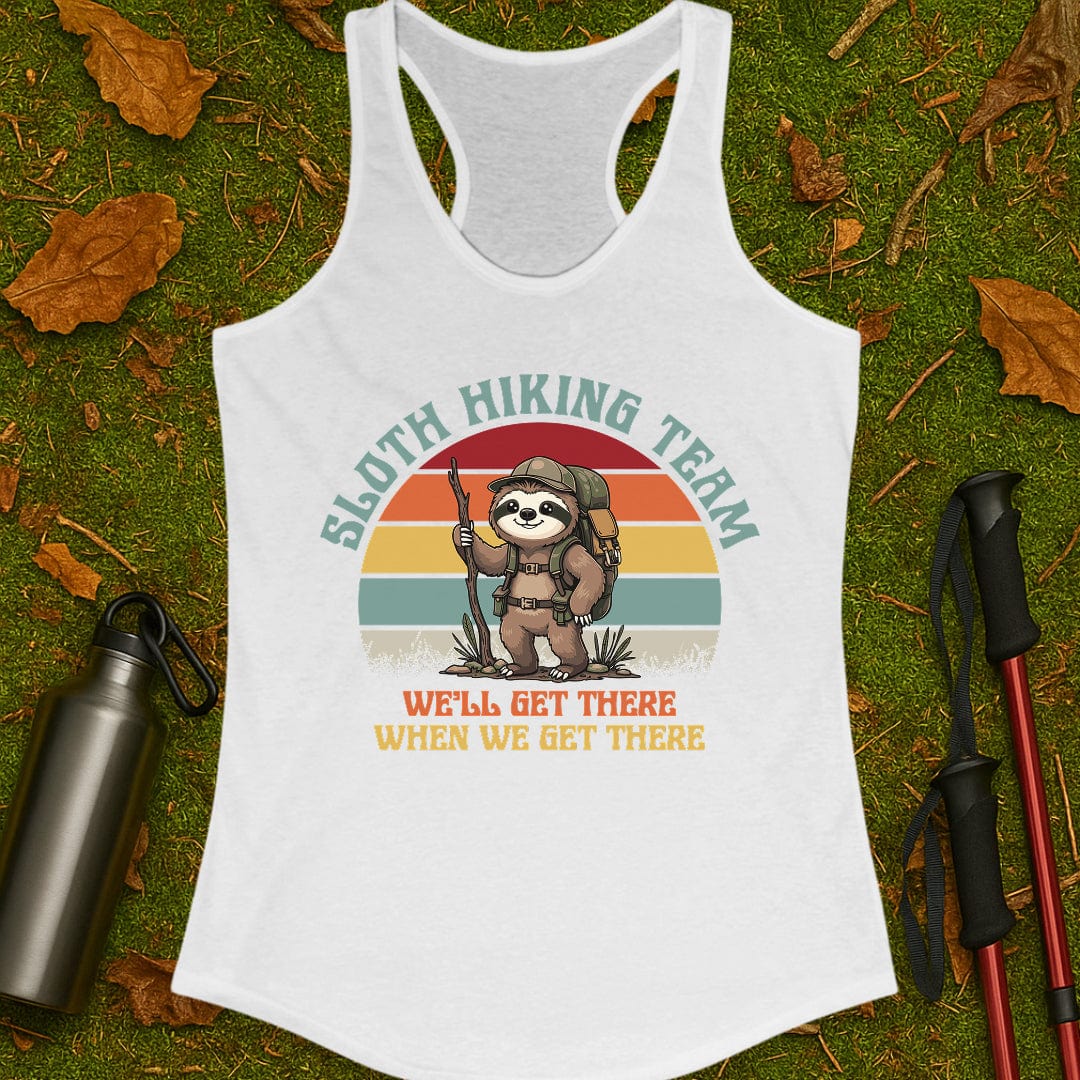 Sloth Hiking Team Women's Racerback Tank Top
