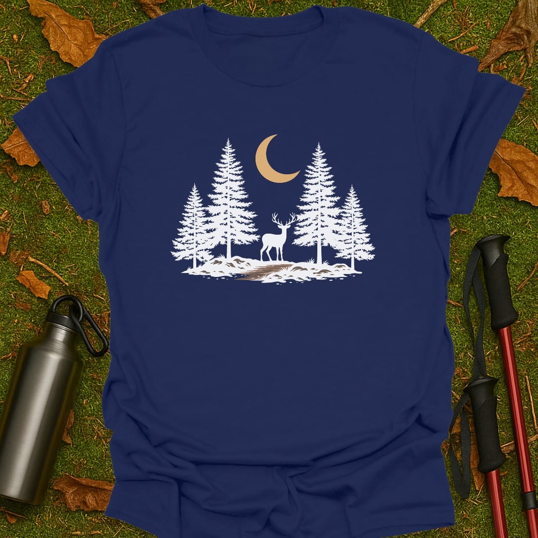 Maanbeschenen Hert T-Shirt
