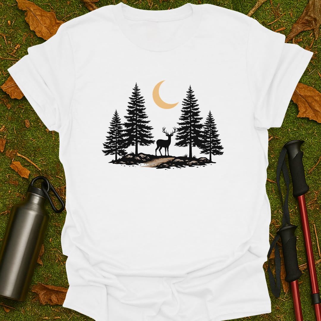 Maanbeschenen Hert T-Shirt