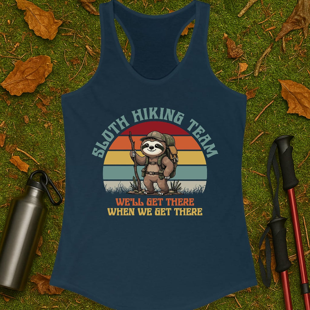 Sloth Hiking Team Women's Racerback Tank Top